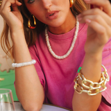 Disco Pearl Bracelet