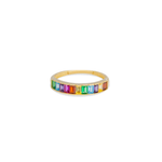 regenboog kleuren ring 14k goud