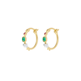 Small Storybook Hoop Earrings