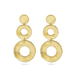 Scratchet Round Earrings