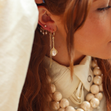 Hoop Chains Stud Earrings