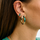 Bird Of Paradise Hoop Earrings