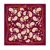 Farm Scarf Burgundy