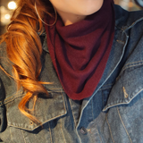 Wool Scarf Aubergine