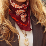Farm Scarf Burgundy