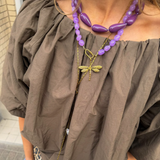 Lilac Stone Necklace