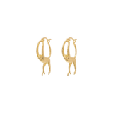 Monkey Business Hoop Earrings