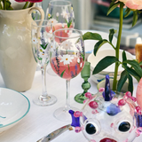 Springtime Toast Wine Glass Set of 2