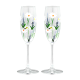 Springtime Toast Champagne Flute Set of 2