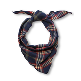 Plaid Scarf Navy