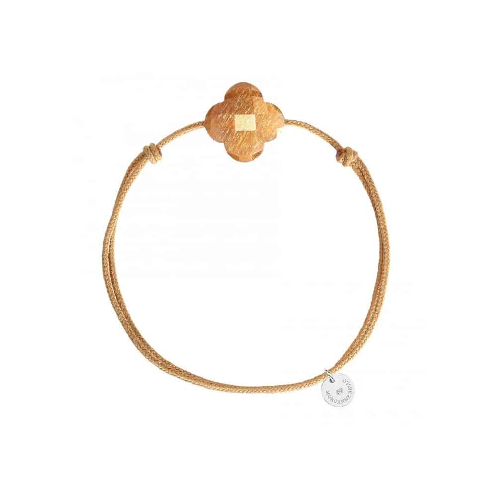 Bracelet_Clover_Golden_Sunstone