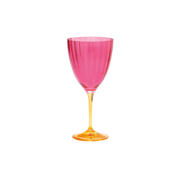Jazzy pink wine glass anna nina