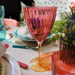 jazzy pink wine glass anna nina